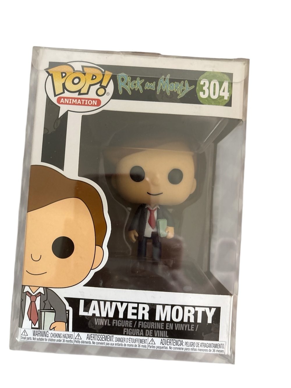 Funko Pop! Animation Lawyer Morty Figure - Brown Hair, Black Suit